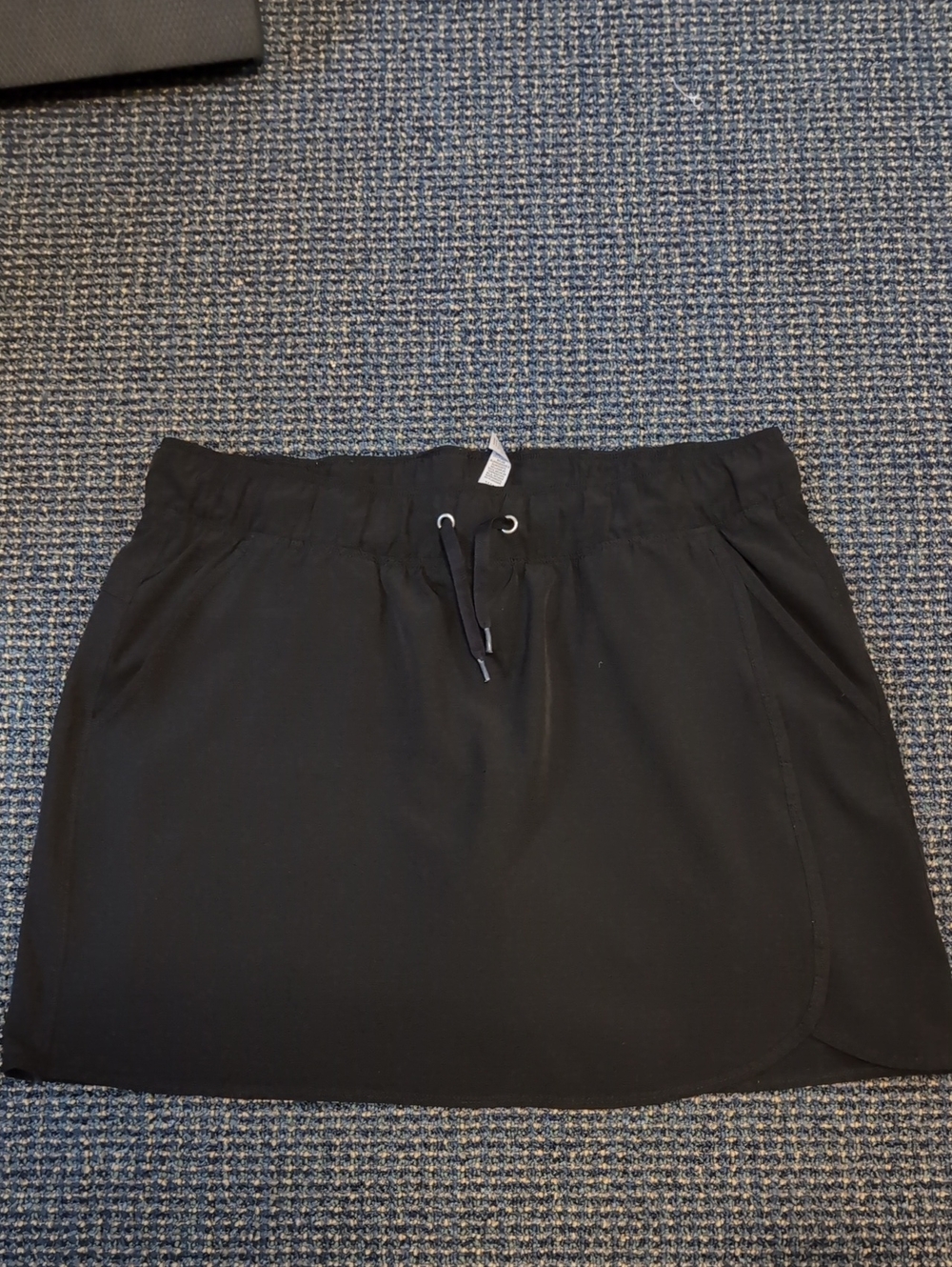 RBX Black Drawstring Casual Skort